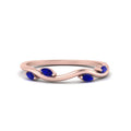 Thumbnail 11 - vine-marquise-simple-sapphire-wedding-band-in-rose-gold-FDENR3211BGSABLANGLE3-NL-RG