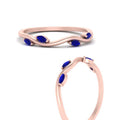 Thumbnail 12 - vine-marquise-simple-sapphire-wedding-band-in-rose-gold-FDENR3211BGSABLANGLE3-NL-RG