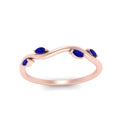 Thumbnail 13 - vine-marquise-simple-sapphire-wedding-band-in-rose-gold-FDENR3211BGSABLANGLE3-NL-RG