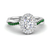 Load image into Gallery viewer, vine-oval-halo-diamond-engagement-ring-with-emerald-in-white-gold-FD9212OVRGEMGR-NL-WG.jpg