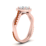 Load image into Gallery viewer, vine-oval-halo-diamond-engagement-ring-with-orange-sapphire-in-rose-gold-FD9212OVRGSAOR-NL-RG.jpg
