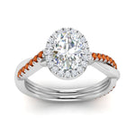 Load image into Gallery viewer, vine-oval-halo-diamond-engagement-ring-with-orange-sapphire-in-white-gold-FD9212OVRGSAOR-NL-WG.jpg
