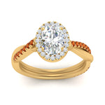 Load image into Gallery viewer, vine-oval-halo-diamond-engagement-ring-with-orange-sapphire-in-yellow-gold-FD9212OVRGSAOR-NL-YG.jpg
