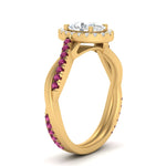 Load image into Gallery viewer, vine-oval-halo-diamond-engagement-ring-with-pink-sapphire-in-yellow-gold-FD9212OVRGSADRPI-NL-YG.jpg
