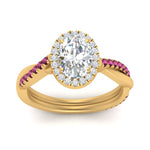 Load image into Gallery viewer, vine-oval-halo-diamond-engagement-ring-with-pink-sapphire-in-yellow-gold-FD9212OVRGSADRPI-NL-YG.jpg
