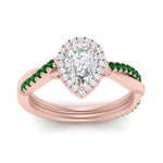 Load image into Gallery viewer, vine-pear-halo-diamond-engagement-ring-with-emerald-in-rose-gold-FD-9212PERGEMGR-NL-RG.jpg
