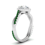 Load image into Gallery viewer, vine-pear-halo-diamond-engagement-ring-with-emerald-in-white-gold-FD-9212PERGEMGR-NL-WG.jpg
