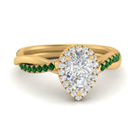 Load image into Gallery viewer, vine-pear-halo-diamond-engagement-ring-with-emerald-in-yellow-gold-FD-9212PERGEMGR-NL-YG.jpg
