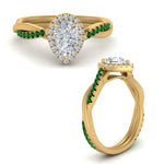 Load image into Gallery viewer, vine-pear-halo-diamond-engagement-ring-with-emerald-in-yellow-gold-FD-9212PERGEMGR-NL-YG.jpg

