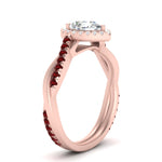 Load image into Gallery viewer, vine-pear-halo-diamond-engagement-ring-with-ruby-in-rose-gold-FD9212PERGRUDR-NL-RG.jpg
