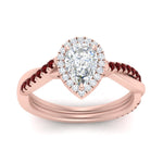 Load image into Gallery viewer, vine-pear-halo-diamond-engagement-ring-with-ruby-in-rose-gold-FD9212PERGRUDR-NL-RG.jpg
