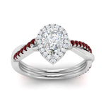 Load image into Gallery viewer, vine-pear-halo-diamond-engagement-ring-with-ruby-in-white-gold-FD9212PERGRUDR-NL-WG.jpg
