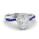 Load image into Gallery viewer, vine-pear-halo-diamond-engagement-ring-with-sapphire-in-white-gold-FD9212PERGSABL-NL-WG.jpg
