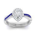 Load image into Gallery viewer, vine-pear-halo-diamond-engagement-ring-with-sapphire-in-white-gold-FD9212PERGSABL-NL-WG.jpg
