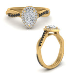 Load image into Gallery viewer, vine-pear-halo-engagement-ring-with-black-diamond-in-yellow-gold-FD-9212PERGBLACK-NL-YG.jpg
