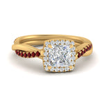 Load image into Gallery viewer, vine-princess-cut-halo-diamond-engagement-ring-with-ruby-in-yellow-gold-FD9212PRRGRUDR-NL-YG.jpg
