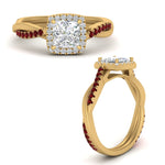 Load image into Gallery viewer, vine-princess-cut-halo-diamond-engagement-ring-with-ruby-in-yellow-gold-FD9212PRRGRUDR-NL-YG.jpg
