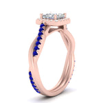 Load image into Gallery viewer, vine-princess-cut-halo-diamond-engagement-ring-with-sapphire-in-rose-gold-FD9212PRRGSABL-NL-RG.jpg
