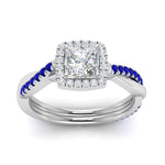 Load image into Gallery viewer, vine-princess-cut-halo-diamond-engagement-ring-with-sapphire-in-white-gold-FD9212PRRGSABL-NL-WG.jpg
