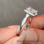 Load image into Gallery viewer, https://cdn.fascinatingdiamonds.com/Website+Fancy+Images/vine-princess-cut-halo-lab-diamond-engagement-ring-in-white-gold-FD9212ROR-(2).jpg
