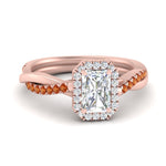 Load image into Gallery viewer, vine-radiant-halo-diamond-engagement-ring-with-orange-sapphire-in-rose-gold-FD9212RARGSAOR-NL-RG.jpg
