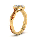 Load image into Gallery viewer, vine-radiant-halo-diamond-engagement-ring-with-orange-sapphire-in-yellow-gold-FD9212RARGSAOR-NL-YG.jpg
