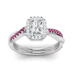 Load image into Gallery viewer, vine-radiant-halo-diamond-engagement-ring-with-pink-sapphire-in-white-gold-FD9212RARGSADRPI-NL-WG.jpg
