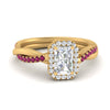 Load image into Gallery viewer, vine-radiant-halo-diamond-engagement-ring-with-pink-sapphire-in-yellow-gold-FD9212RARGSADRPI-NL-YG.jpg