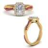 Load image into Gallery viewer, vine-radiant-halo-diamond-engagement-ring-with-pink-sapphire-in-yellow-gold-FD9212RARGSADRPI-NL-YG.jpg