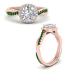 Load image into Gallery viewer, vine-round-halo-diamond-engagement-ring-with-emerald-in-rose-gold-FD9212RORGEMGR-NL-RG.jpg