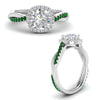 Load image into Gallery viewer, vine-round-halo-diamond-engagement-ring-with-emerald-in-white-gold-FD9212RORGEMGR-NL-WG.jpg