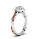 Load image into Gallery viewer, vine-round-halo-diamond-engagement-ring-with-orange-sapphire-in-white-gold-FD9212RORGSAOR-NL-WG.jpg
