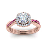 Load image into Gallery viewer, vine-round-halo-diamond-engagement-ring-with-pink-sapphire-in-rose-gold-FD9212RORGSADRPI-NL-RG.jpg
