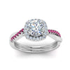 Load image into Gallery viewer, vine-round-halo-diamond-engagement-ring-with-pink-sapphire-in-white-gold-FD9212RORGSADRPI-NL-WG.jpg