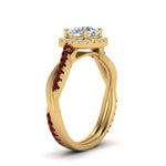 Load image into Gallery viewer, vine-round-halo-diamond-engagement-ring-with-ruby-in-yellow-gold-FD9212RORGRUDR-NL-YG.jpg
