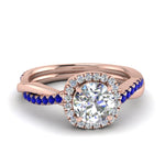 Load image into Gallery viewer, vine-round-halo-diamond-engagement-ring-with-sapphire-in-rose-gold-FD9212RORGSABL-NL-RG.jpg
