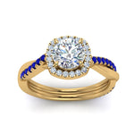 Load image into Gallery viewer, vine-round-halo-diamond-engagement-ring-with-sapphire-in-yellow-gold-FD9212RORGSABL-NL-YG.jpg
