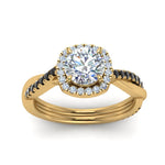 Load image into Gallery viewer, vine-round-halo-engagement-ring-with-black-diamond-in-yellow-gold-FD9212RORGBLACK-NL-YG.jpg
