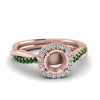 Load image into Gallery viewer, vine-semi-mount-halo-diamond-engagement-ring-with-emerald-in-rose-gold-FD9212SMRGEMGR-NL-RG.jpg