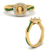 Load image into Gallery viewer, vine-semi-mount-halo-diamond-engagement-ring-with-emerald-in-yellow-gold-FD9212SMRGEMGR-NL-YG.jpg
