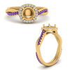 Load image into Gallery viewer, vine-semi-mount-halo-diamond-engagement-ring-with-purple-topaz-in-yellow-gold-FD9212SMRGVITO-NL-YG.jpg