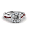 Load image into Gallery viewer, vine-semi-mount-halo-diamond-engagement-ring-with-ruby-in-white-gold-FD9212SMRGRUDR-NL-WG.jpg