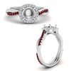 Load image into Gallery viewer, vine-semi-mount-halo-diamond-engagement-ring-with-ruby-in-white-gold-FD9212SMRGRUDR-NL-WG.jpg