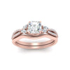 Load image into Gallery viewer, vine-split-band-asscher-cut-diamond-wedding-set-in-rose-gold-FDENR3211ASANGLE3-NL-RG