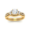 Load image into Gallery viewer, vine-split-band-asscher-cut-diamond-wedding-set-in-yellow-gold-FDENR3211ASANGLE3-NL-YG