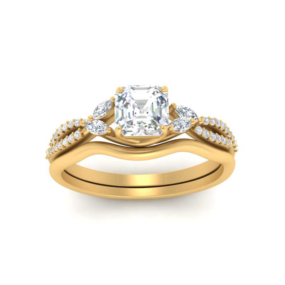 vine-split-band-asscher-cut-diamond-wedding-set-in-yellow-gold-FDENR3211ASANGLE3-NL-YG
