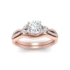 Load image into Gallery viewer, vine-split-band-cushion-cut-diamond-wedding-set-in-rose-gold-FDENR3211CUANGLE3-NL-RG.jpg