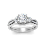 Load image into Gallery viewer, vine-split-band-cushion-cut-diamond-wedding-set-in-white-gold-FDENR3211CUANGLE3-NL-WG.jpg
