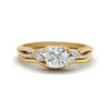 Load image into Gallery viewer, vine-split-band-cushion-cut-diamond-wedding-set-in-yellow-gold-FDENR3211CUANGLE3-NL-YG.jpg