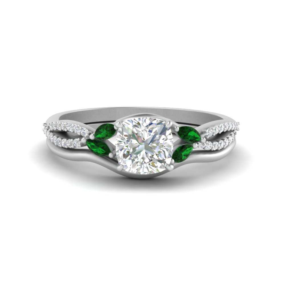 vine-split-band-cushion-cut-diamond-wedding-set-with-emerald-in-white-gold-FDENR3211CUGEMGRANGLE3-NL-WG.jpg